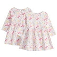 thumbnail image 5 of MXIEZI Baby Girls Long Sleeve Printed Dress Newborn Spring Fall Casual Cute Princess Dress for Kids Girls 6 Months - 6 Years, 5 of 7