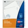 Avery Extra-Wide Big Tab Dividers, 8-Tab, Clear (11223)