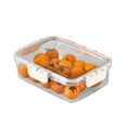 thumbnail image 1 of TechWave Divided Serving Tray With Lid And Handle Snackle Charcuterie Container For Portable Snack Platters Clear Organizer For Candy Fruits Snacks For Party Entertaining Storage Bag with Zipper Food, 1 of 4