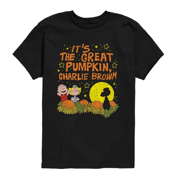 Peanuts - It's The Great Pumpkin Charlie Brown Short Sleeve Graphic T-Shirt