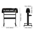 thumbnail image 3 of VEVOR Vinyl Cutter, Vinyl Printer, 720mm, 28", Plotter, U‑Disk Machine Sign Making Aluminum 37.8 x 13 x 16.5 in, 3 of 9
