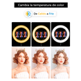 thumbnail image 2 of Aro De Luz Led Rgb Con Tripie Portátil Y Porta Celular Para Estudio Dosyu Dy-ljj30 12 Pulgadas, 2 of 7