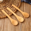 thumbnail image 6 of ACDANC 6Pcs Bamboo Spoon,Eco-Friendly Handcrafted Wooden Spoon,Multi-Functional Mini Spoon, 6 of 8