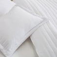 thumbnail image 5 of Great Bay Home Channel Stitch Modern Ribbed Reversible Quilt Set With Shams  (King, White), 5 of 6
