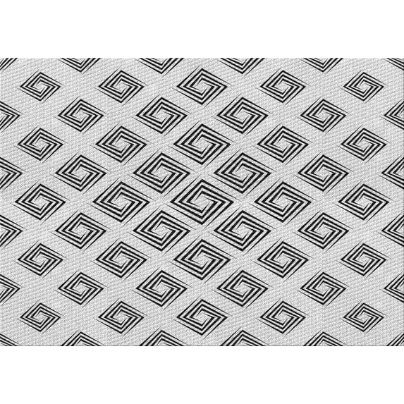 Ahgly Company Machine Washable Indoor Rectangle Transitional Platinum Gray Area Rugs, 7' x 10'