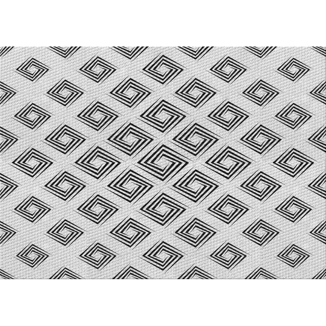 Ahgly Company Machine Washable Indoor Rectangle Transitional Platinum Gray Area Rugs, 5' x 7'