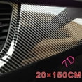 thumbnail image 2 of 7D Car Glossy Carbon Fiber Stickers Decal Vinyl Film Interior Wrap Accessories, 2 of 9