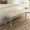 Linen Color, variant on Dycanpo 45.2'' Bedroom Bench Seat Beige Linen, French Upholstered Ottoman Bench