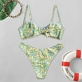 thumbnail image 5 of Zszcpp Women Bathing Suits Tankinis Beachwear Cut Out Vacation Spaghetti Strap Floral Print Seaside Swimsuit Sets Swimwear, 5 of 5
