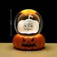 thumbnail image 3 of Halloween Decor - Party Headband - Halloween Pumpkin Crystal Ball - Halloween Lamp 3D Engraved Pumpkin Base Night Light Decor with /Witch/Cemetery Scene for Halloween Home & Desktop Decoration, 3 of 4