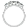 thumbnail image 2 of 1/2 Carat TW Diamond Five Stone Women's Wedding Band in 10k White Gold, 2 of 4