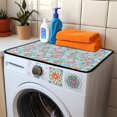 thumbnail image 3 of ZIATUBLES Rose Daisy Washer and Dryer Top Protcetor Mat Water Resistant Washing Machine Top Dust Cover Pad for Laundry Room Kitchen Home Decor Accessories, 24 x 19.7 Inch, 3 of 7