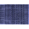 thumbnail image 1 of Ahgly Company Machine Washable Indoor Rectangle Abstract Blue Contemporary Area Rugs, 2' x 3', 1 of 4
