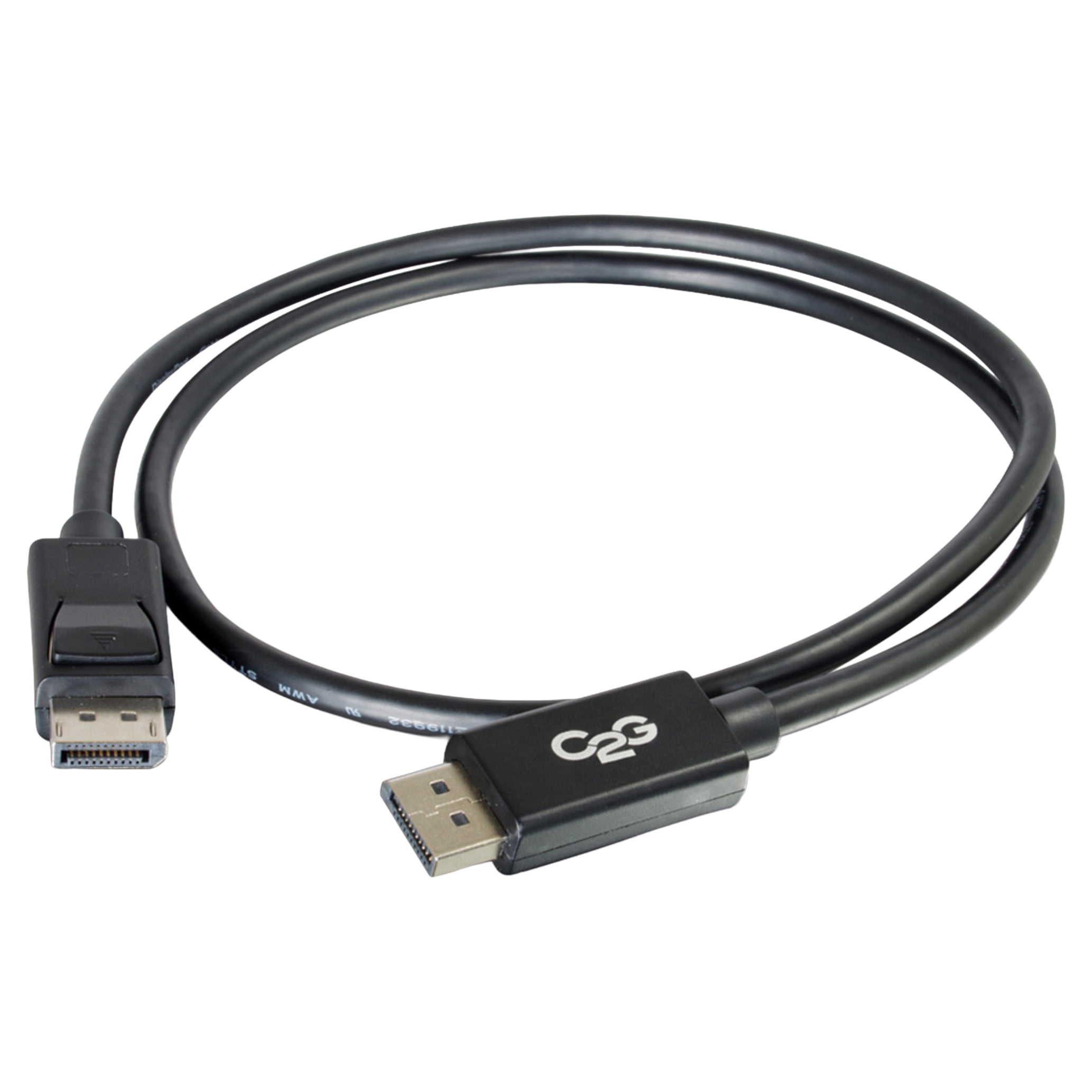 C2G Cables to Go 54402 10' DisplayPort Male/Male Cable with Latches Black