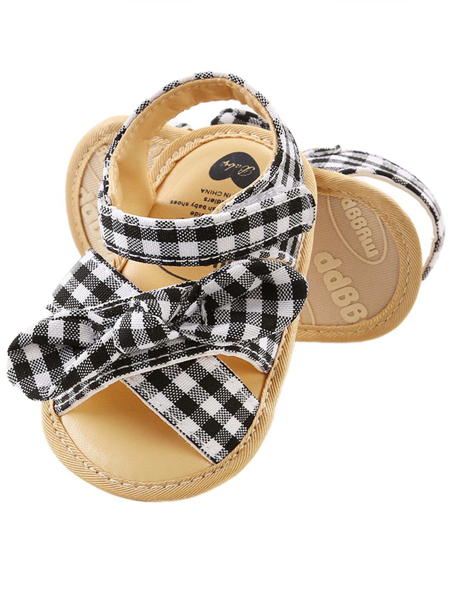 plaid baby shoes