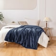 thumbnail image 3 of RUIKASI Fleece Blue Blanket Queen - Fluffy Queen Size Blanket for Bed, Large Warm Blanket for Couch, Bed,90x90 Inches, 3 of 7