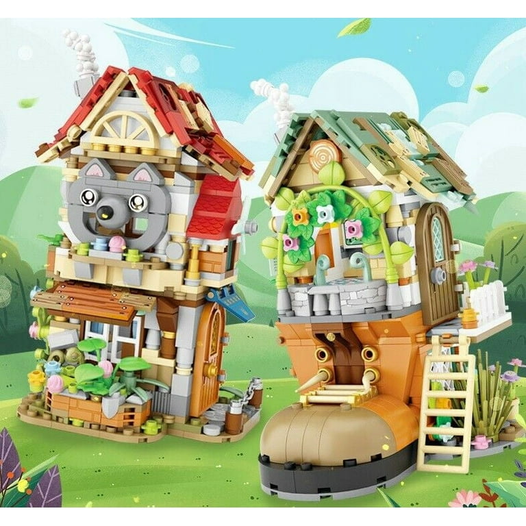 Fun Blox Fairy Land Farm House Block Set, Multi Color (319 Pieces