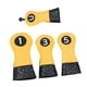 thumbnail image 5 of Juego de 4 fundas para palos de golf kusrkot Amarillo Cuero PU Tela de malla 1 3 5, 5 of 8