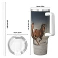 thumbnail image 4 of Pofeuu Running Horses Print 40oz Ice Bully With Handle And Straw Stainless Steel Vacuum Insulated Cup And 2 In 1 Straw Lid, 4 of 8