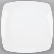 World Tableware 840-463S Porcelana Coupe Plate 8" Bright White Square Porcelain - 24/Case
