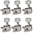 thumbnail image 2 of 6 Pieces Guitar Half Sealed Machine Head Tuning Pegs Guitars Tuner Knobs Stringed Instrument Repair Replacing Parts Accessory 6 Right, 2 of 7