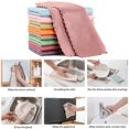thumbnail image 3 of Efficient Microfiber Fish Scale Wipe Cloth Anti-grease Wiping Rag Super Absorbent Washing Dish Kitchen Cleaning Towel, 3 of 8