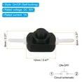 thumbnail image 2 of Interruptor de Botón de Auto-bloqueo Uxcell, 20 Pcs Pin Recto On/Off DC 30V 1A Interruptor de Control Micro, Negro/Blanco, 2 of 5