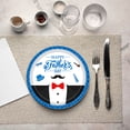 thumbnail image 4 of Fmbmuo Plates Father's Day Paper 16 Pcs Fashion Prints Party Decorations, Decorative Whimsical Blue Supplies Kit for Birthday of Father, 4 of 5