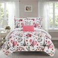 thumbnail image 1 of Chic Home BQS14962-US Ensemble de Couette Réversible 5 Pièces Aerienne - Multi Couleur&44; Queen Size, 1 of 1