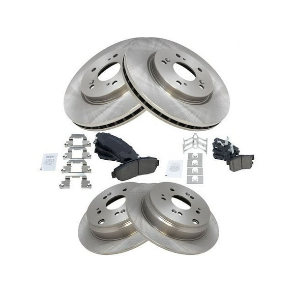 Front and Rear Brake Pad and Rotor Kit - Compatible with 2010 - 2012 Acura RDX FWD 2011