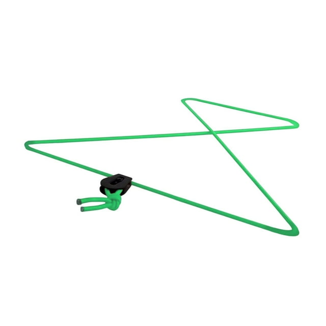 Decodeary Cordon Élastique Élastique Antichoc Robuste Résistant à l'Eau Antidérapant avec Boucle Sport Ajustable Vert 250 cm