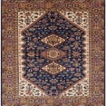 thumbnail image 1 of Ahgly Company Indoor Square Mid-Century Modern Camel Brown Oriental Area Rugs, 7' Square, 1 of 6
