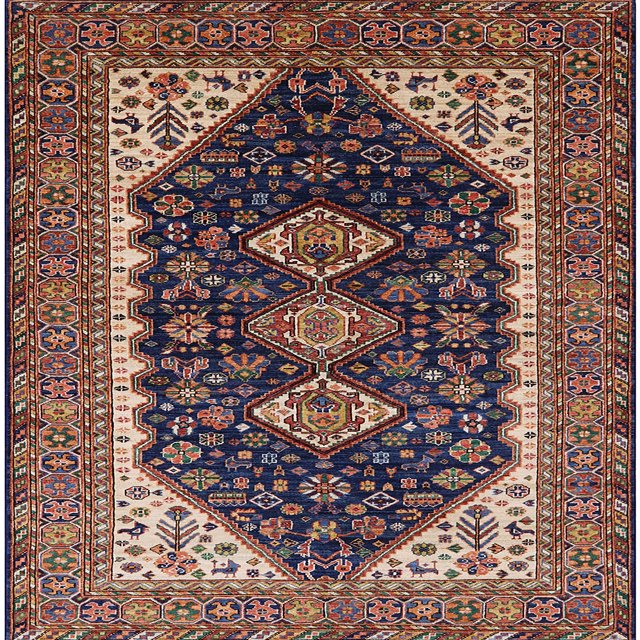 Ahgly Company Machine Washable Indoor Square Industrial Modern Camel Brown Area Rugs, 3' Square