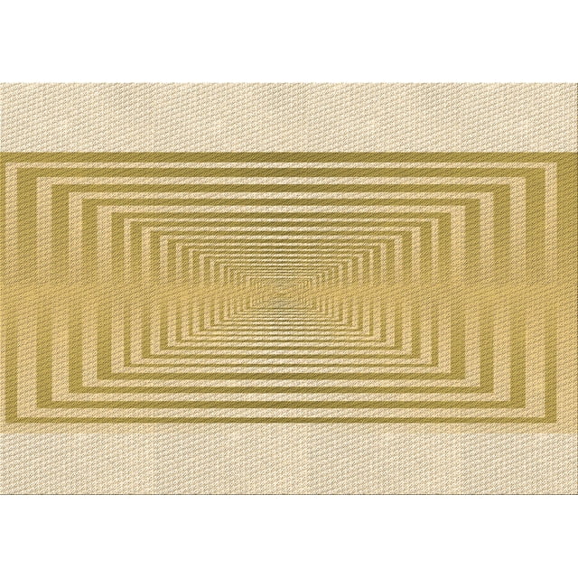Ahgly Company Tapis d'Intérieur Lavables en Machine Rectangulaires Transitionnels Brun Caramel, 7' x 10'