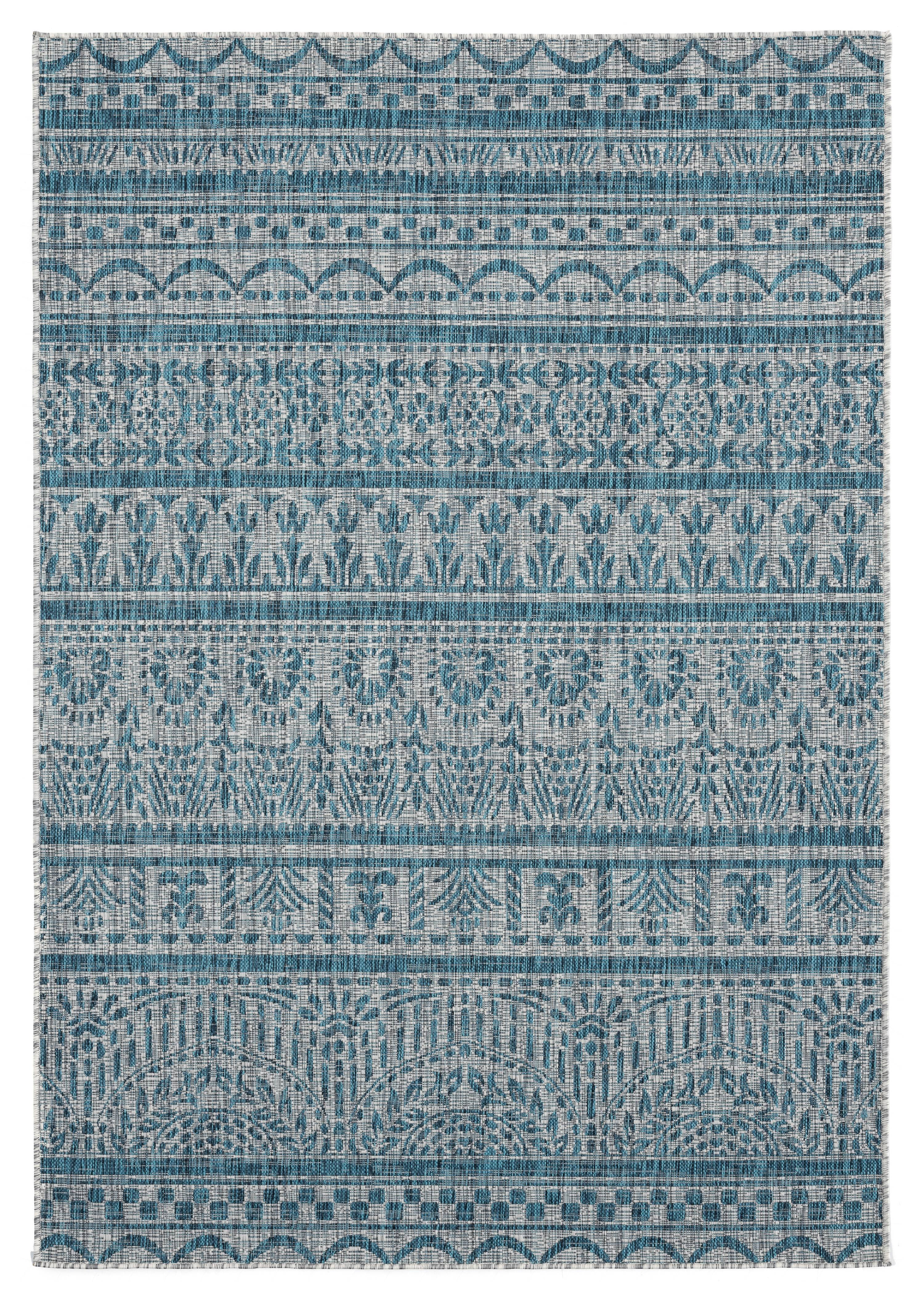 United Weavers Mali Annette Transitional Geometric Area Rug, Blue, 5'3" x 7'6"