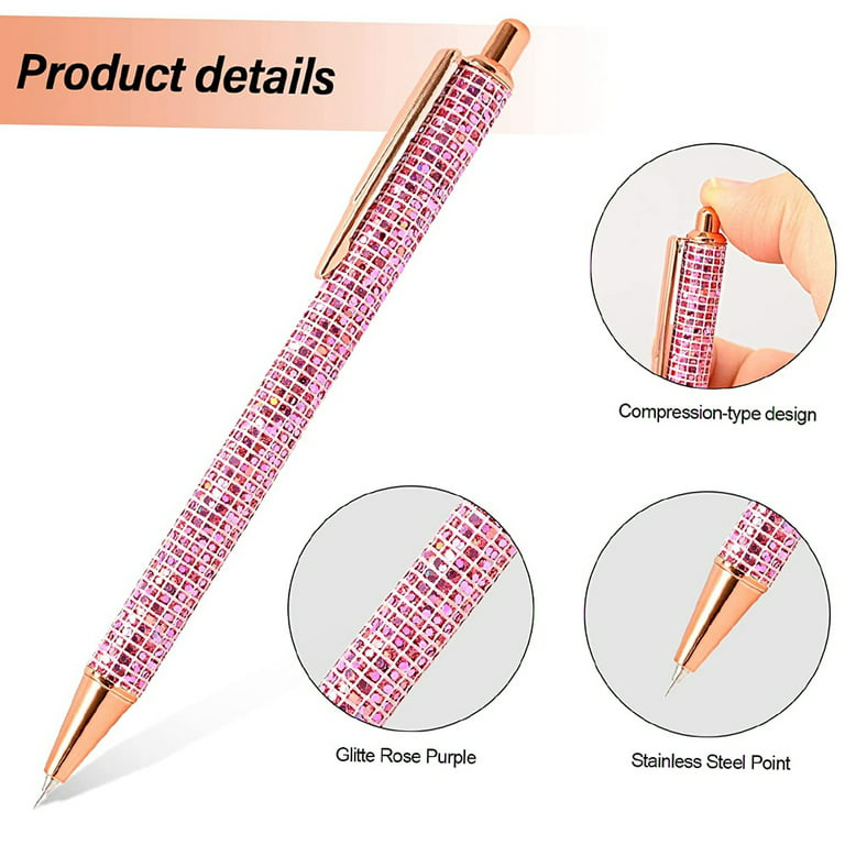 2 Pcs Air Release Weeding Tool Pin Pen Weeding Pen for Vinyl Glitter  Weeding Pinpoint Pen Craft Vinyl Tool (Pink) 