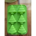 thumbnail image 3 of SDJMa 6 Christmas Tree Silicone Mold Cake Baking Mold Chocolate Candy Handmade Soap Ice Cube Biscuit Moulds No-Stick Christmas Baking Trays Pan, 3 of 5