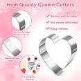 thumbnail image 4 of Heart Shaped  Set, Simple Operation Smoothly Appearance Versatile 15Pcs Heart Shaped Molds DIY  For Restaurant For Baking, 4 of 8