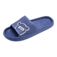 thumbnail image 3 of XINPING Bathroom Slippers for Women Men, Soft Thick Non Quick Drying Breathable Slides, Portable EVA Footwear for Travel, Bathroom, Pool, Daily Casual Wear, 3 of 5