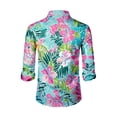 thumbnail image 4 of LTTVQM Hawaiian Shirt for Men Casual Long Sleeve Button Down Shirt Comfortable Collared Tshirts 2026 Summer Fashion Clothing Pink M, 4 of 4