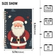 thumbnail image 2 of FORMRS 1-Subject Spiral Notebook 8" x 5" College Ruled 60 Refillable Sheet, Blue Christmas Santa, 2 of 7