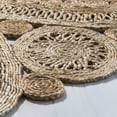 thumbnail image 3 of SAFAVIEH Natural Fiber Stamen Braided Jute Area Rug, Natural, 6' x 6' Round, 3 of 5