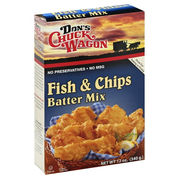 Don's Chuck Wagon Fish and Chip Batter Mix 12 oz (Pack of 12)