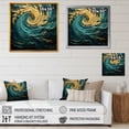 thumbnail image 4 of Designart "Teal Spiral Of Majestic Motion I" Abstract Spirals Wall Art Prints, 4 of 7