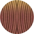 thumbnail image 1 of Ahgly Company Machine Washable Indoor Round Transitional Orange Area Rugs, 3' Round, 1 of 7