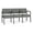 Asteroid, variant on Lesro Lenox Steel Fabric 3-Seat Waiting Room Guest Reception Chair in Charcoal/Open House Black