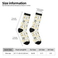 thumbnail image 2 of Yiaed Cartoon Color repair Tool Print Great elasticity Crew Socks Sports socks for Men and Women, 2 of 6