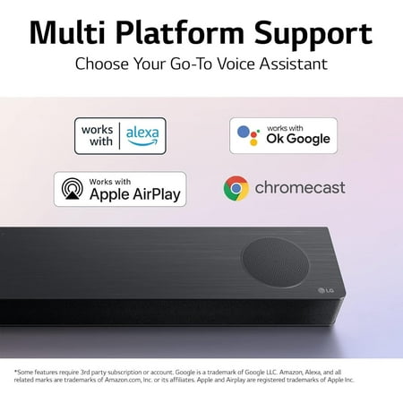 LG - 7.1.3 Channel S90TR Soundbar with Wireless Subwoofer and Rear Speakers, Dolby Atmos, DTS:X and WOW Orchestra - Black