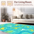 thumbnail image 2 of ODIKA 8'x10' Machine Washable Non-Slip Area Rug, Colorful and Wave Design with Aesthetic High Traffic Rug, Blue, 315255, 2 of 7