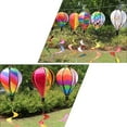 thumbnail image 3 of HOMEMAXS Rainbow Hot Air Balloon Wind Spinner with Rotating Sequins for Outdoor Decor Plastic Lightweight Portable, 3 of 6